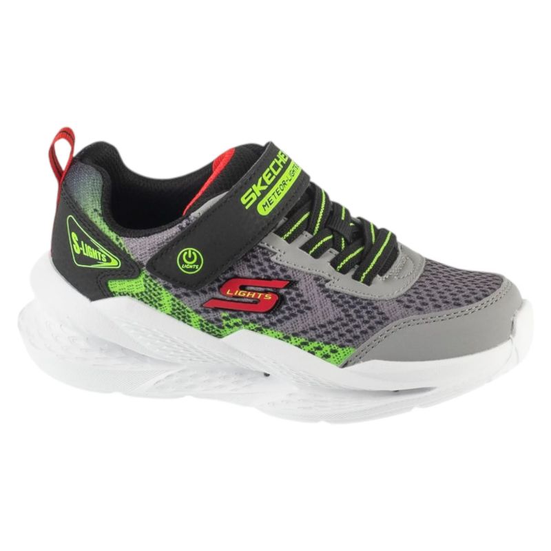 Skechers Meteor-Lights – Krendox gyerek utcai cipő, szürke