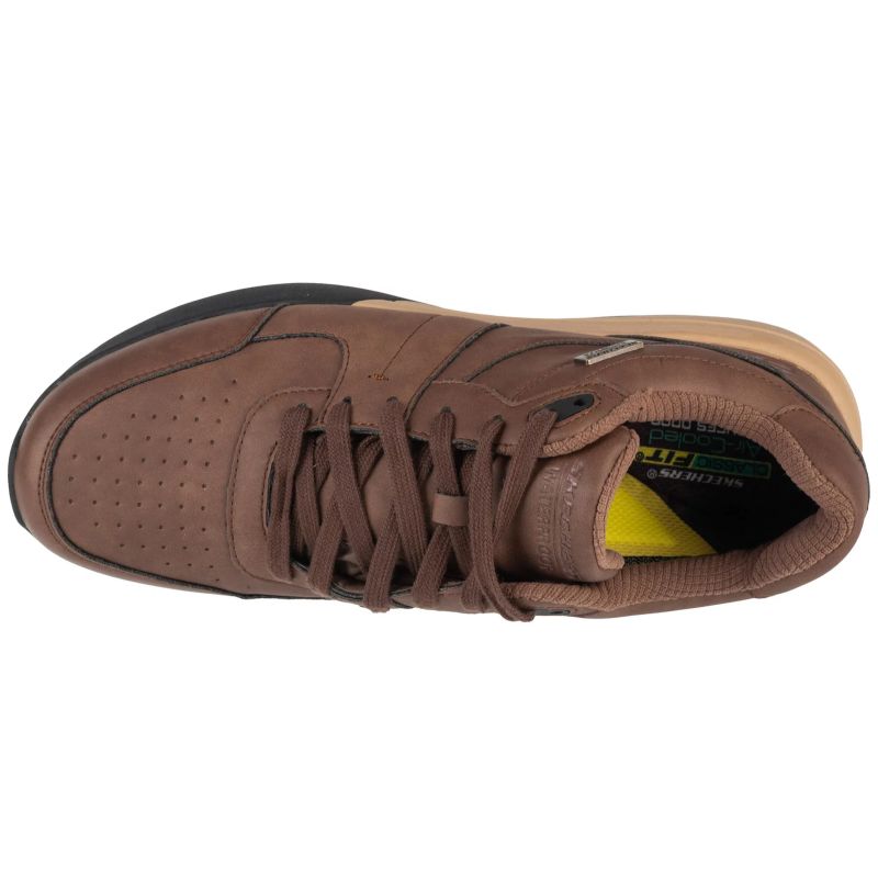 Skechers Netson Gander Férfi Utcai Cipő - Barna 205236-BRN