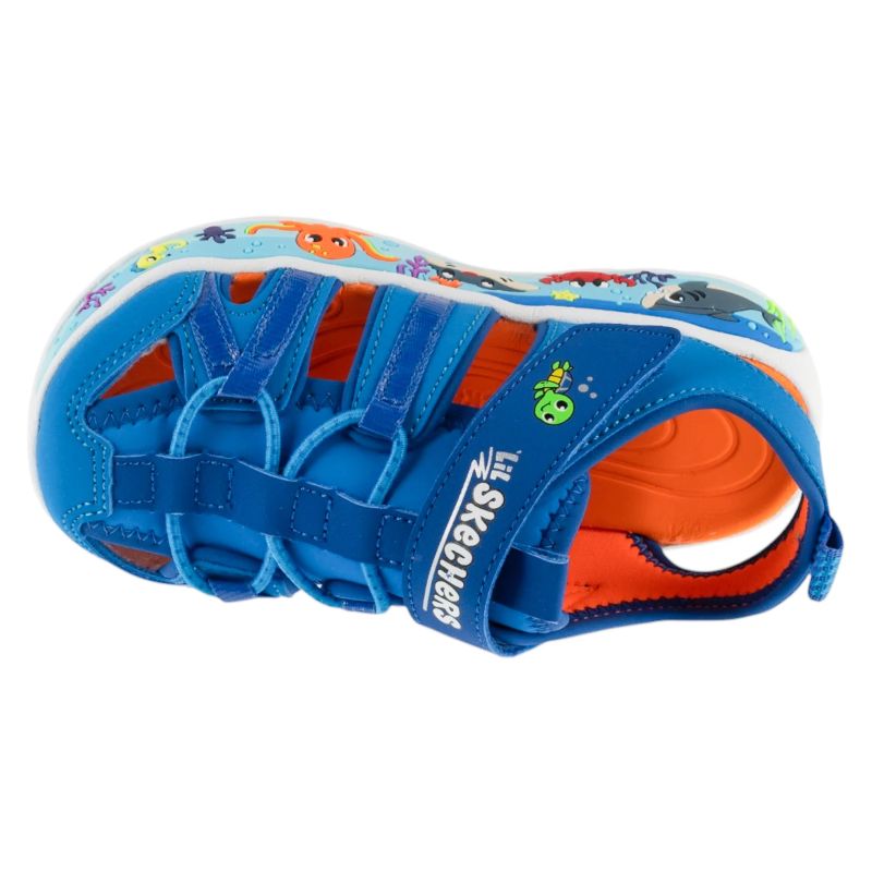 Skechers Play Scene Splash Blue kék gyerek utcai cipő 407041N-LTBL