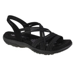 Skechers Reggae Slim Simply Stretch Sandals Black Szandál 163023-BLK