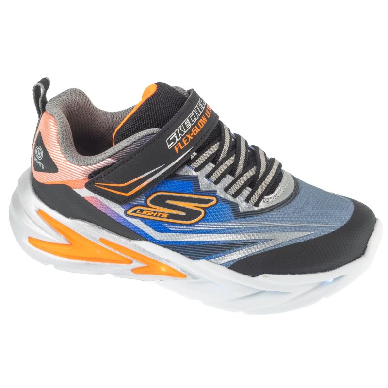 Skechers S-Lights: Flex-Glow Ultra Gray gyerek 400139L-BKSL