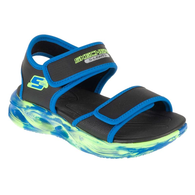 Skechers S-Lights: Sola Glow Sandal - Fusion Brights Black Szandál 407032L-BKBL