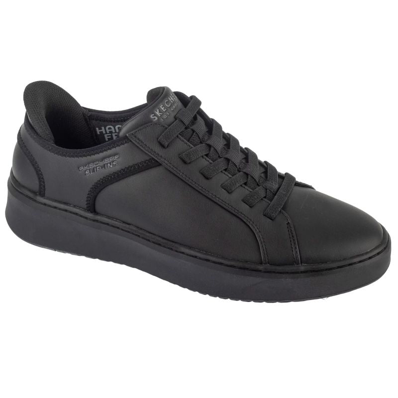 Skechers Slip-Ins Court Break Férfi Utcai Cipő - Fekete 183177-BBK