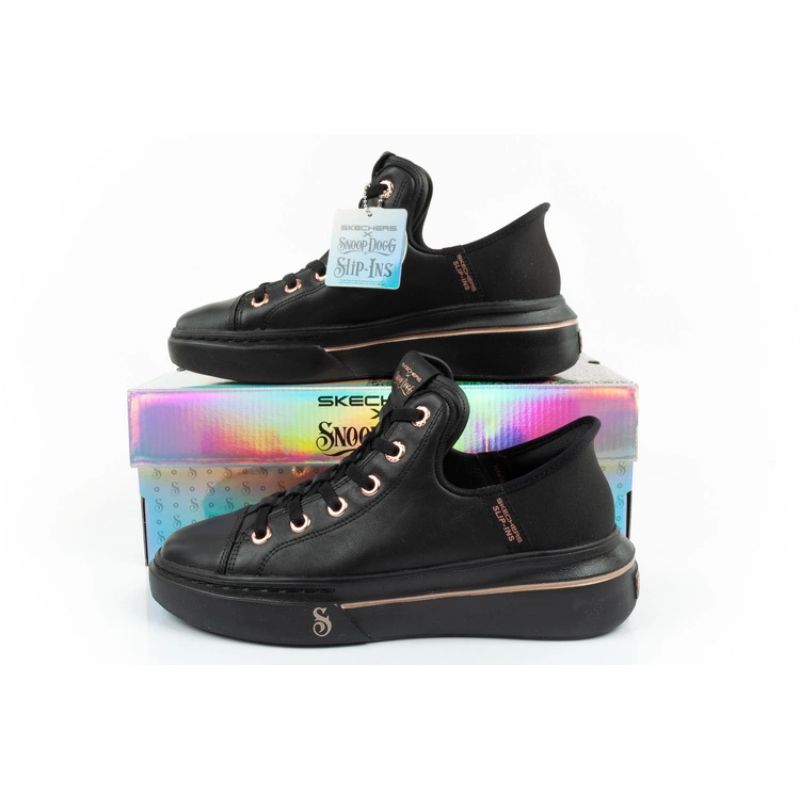 Skechers SLIP-INS W 186001/BBK Cipő - Sportmania.hu