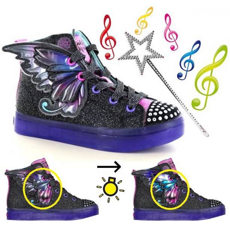 Skechers Twi-Lites 2.0 TWINKLE WISHES Jr 314350L-BKMT Cipő - Sportmania.hu