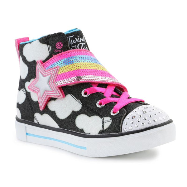 Skechers Twinkle Toes : Twinkle Sparks - Shooting Star Jr 314775L-BKMT Cipő - Sportmania.hu