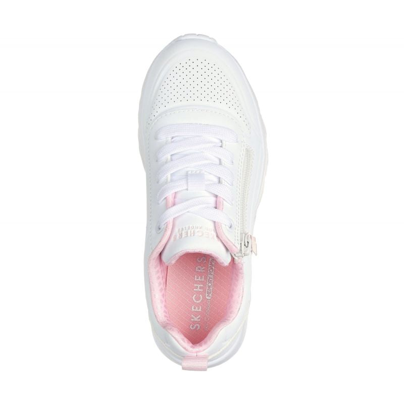 Skechers Uno Lite - Easy Zip Jr 310387l Wht cipő, gyerek - Sportmania.hu