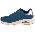 Skechers Uno-Shimmer Away Női Utcai Cipő - Sötétkék 155196-NVSL