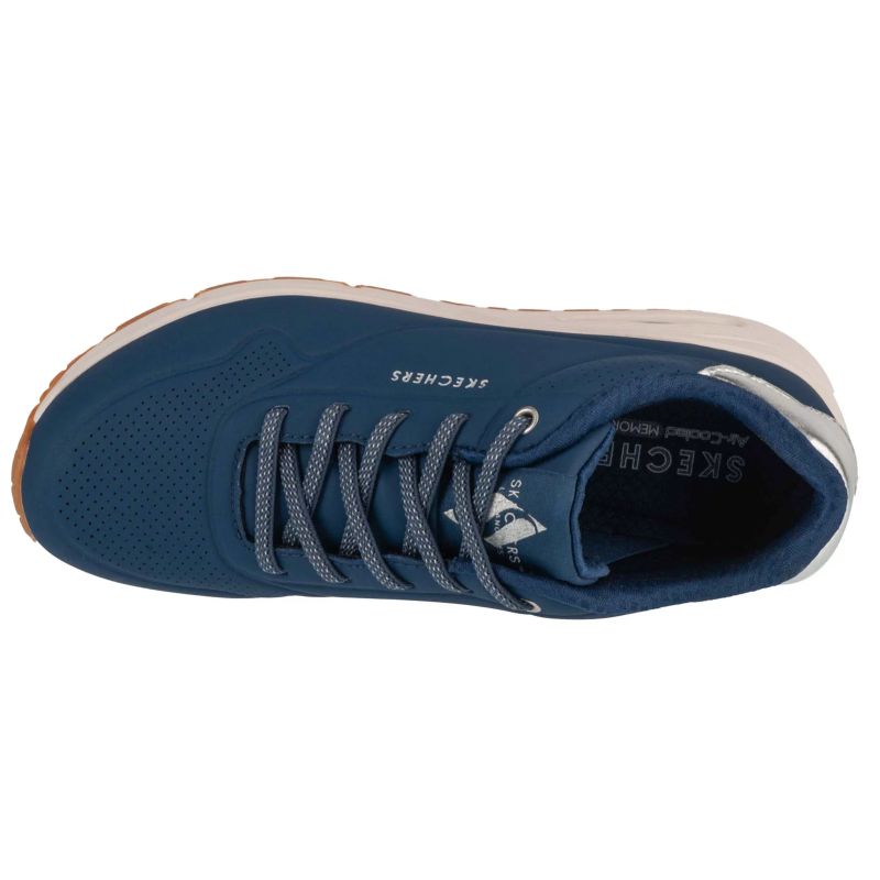 Skechers Uno-Shimmer Away Női Utcai Cipő - Sötétkék 155196-NVSL