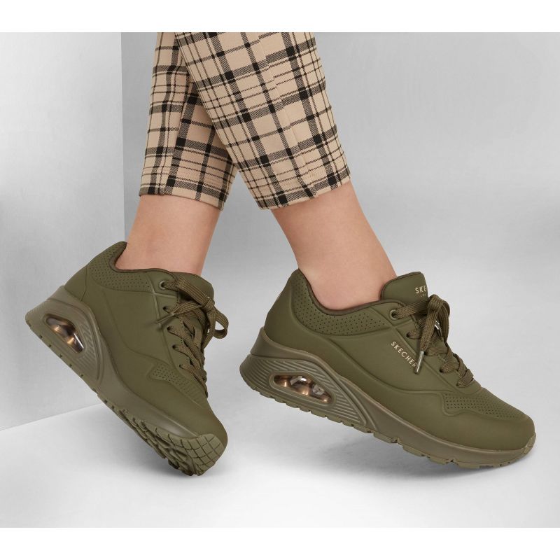 Skechers Uno Stand On Air Shoes Green W 73690-OLV Cipő - Sportmania.hu