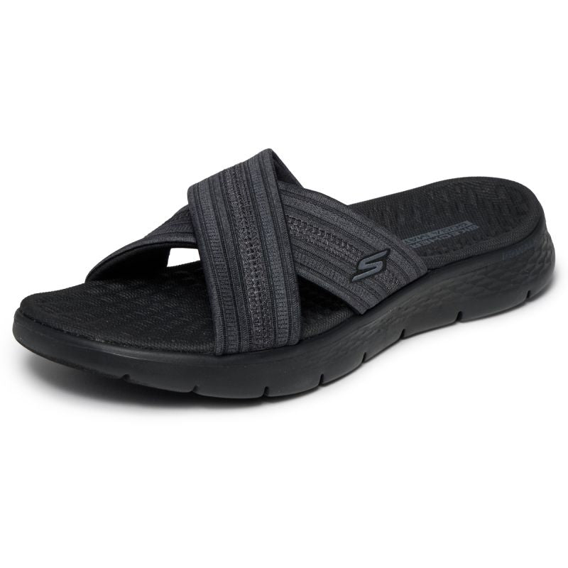 Skechers Women's Flip-Flops GO WALK FLEX SANDAL IMPRESSED 141420 BKGY női szandál