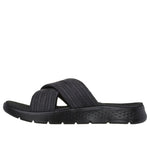 Skechers Women's Flip-Flops GO WALK FLEX SANDAL IMPRESSED 141420 BKGY női szandál