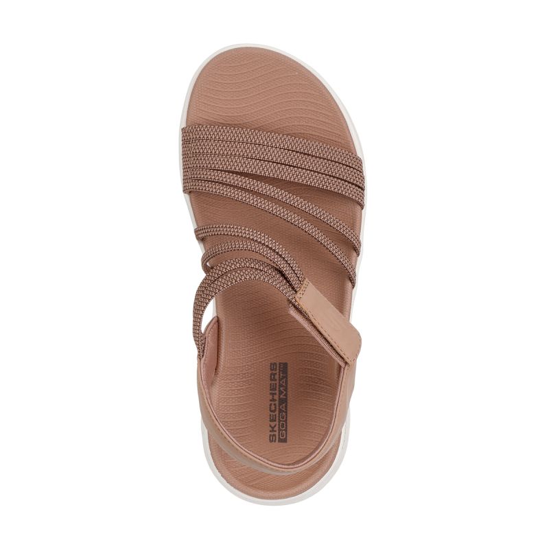 Skechers Women's GO WALK FLEX SANDAL EMMA 141473 TAN női szandál