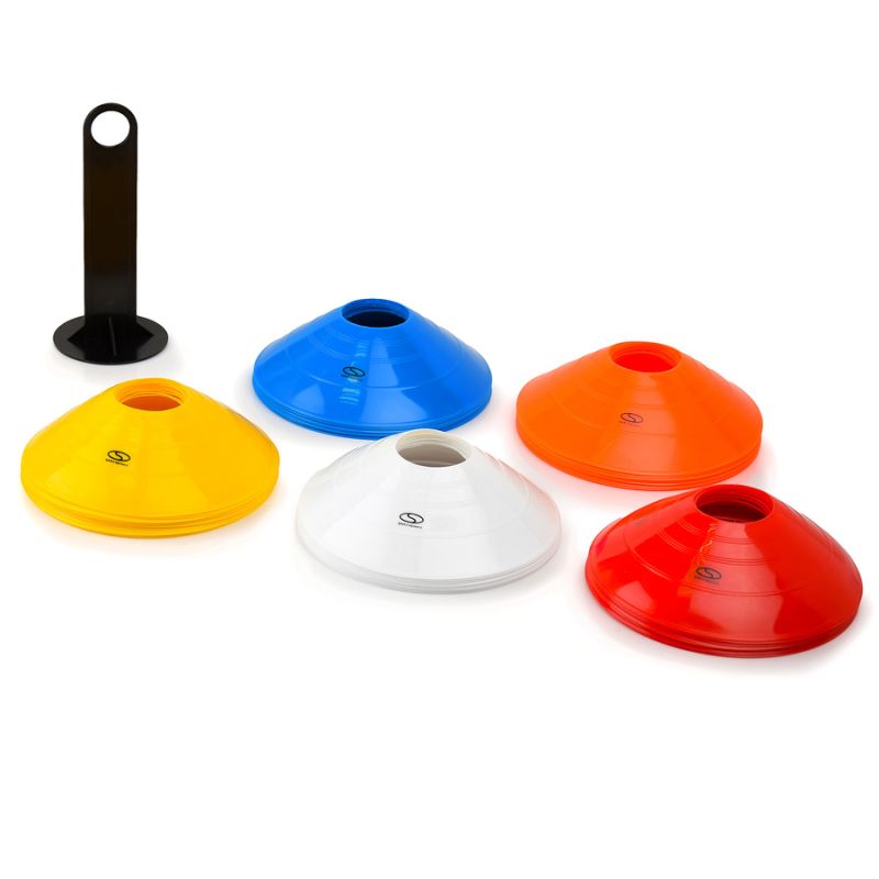 SMJ Conical plate cones 50 pcs + stand / edzéssegítő TT50-19MULTI