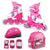 Smj Sport Combo LED Set: 2in1 Roller Skates rózsaszín görkorcsolya HS-TNK-000009549