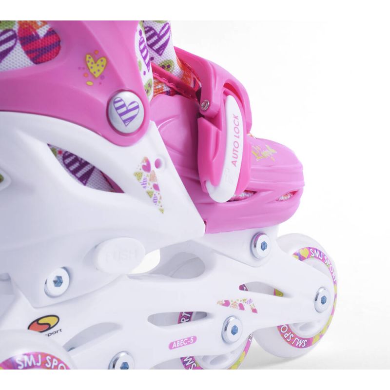 Smj Sport Hearts 2in1 Roller Skates + Adjustable Rollers Szabadidő HS-TNK-000017130