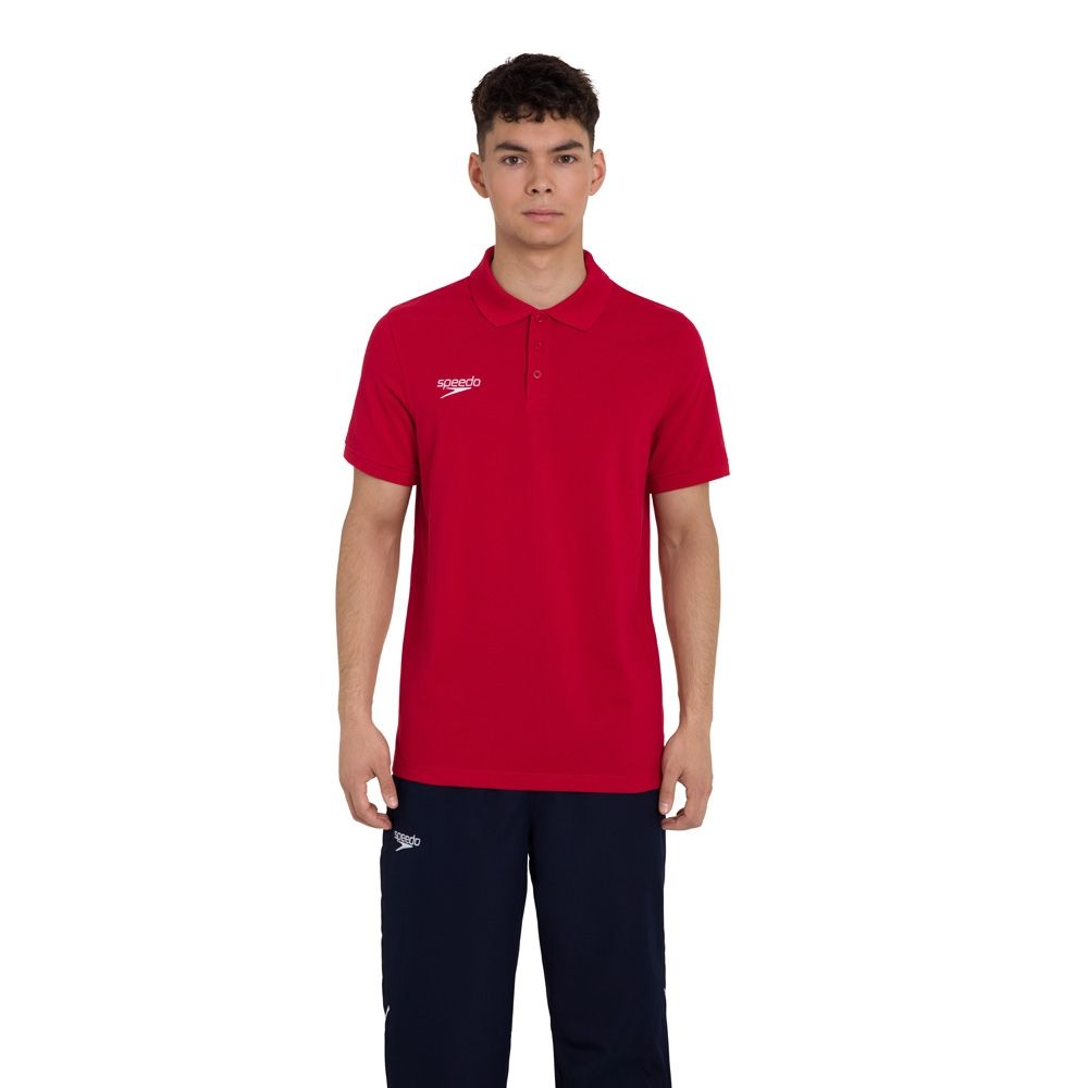 Speedo galléros póló, piros - Sportmania.hu