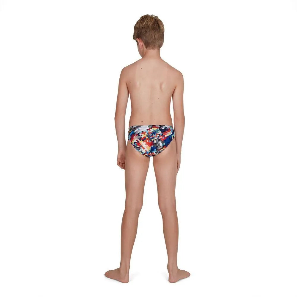 Speedo GlitchCode Digital ALV 6.5cm Brief(UK) gyerek Fürdőruha