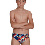 Speedo GlitchCode Digital ALV 6.5cm Brief(UK) gyerek Fürdőruha