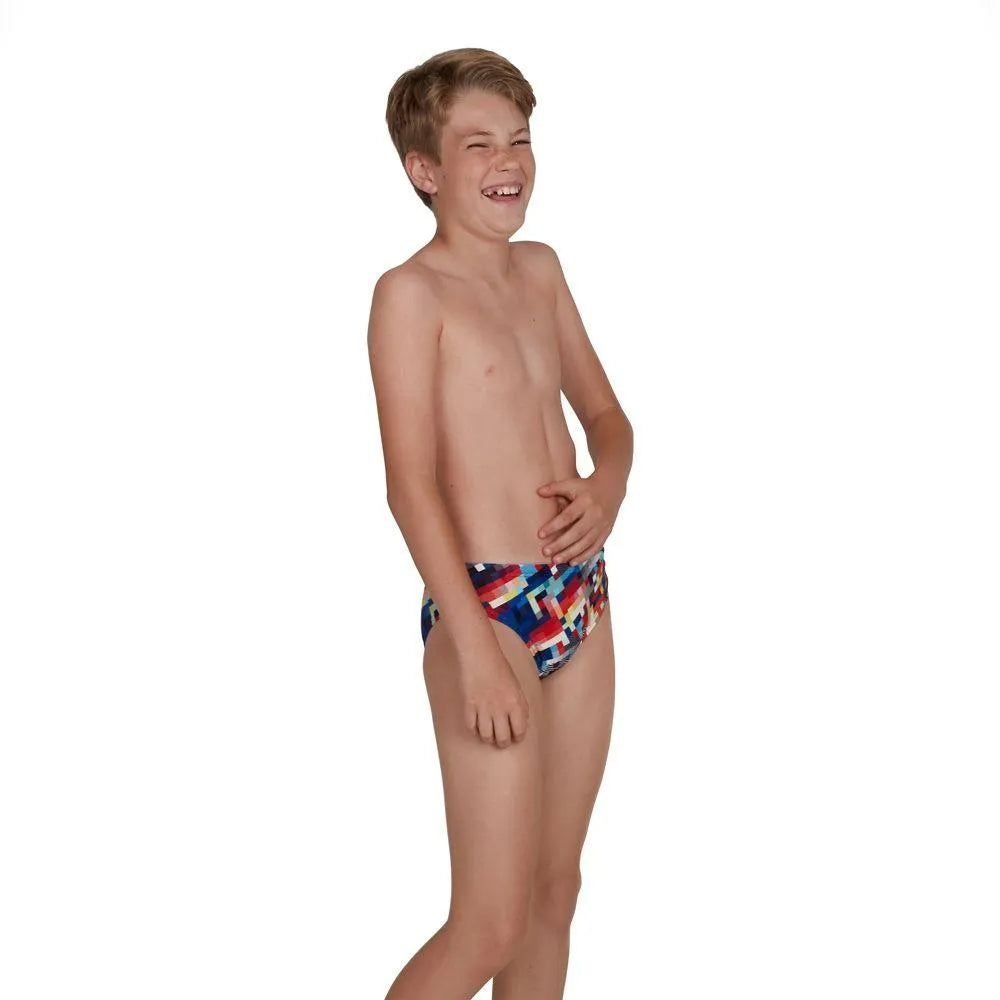 Speedo GlitchCode Digital ALV 6.5cm Brief(UK) gyerek Fürdőruha
