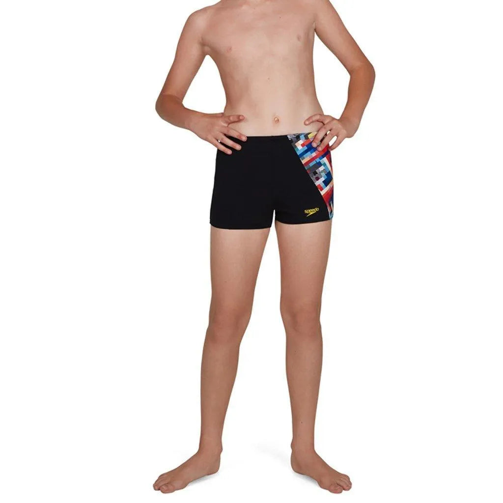 Speedo GlitchCode Digital ALV Aquashort(UK) gyerek Fürdőruha