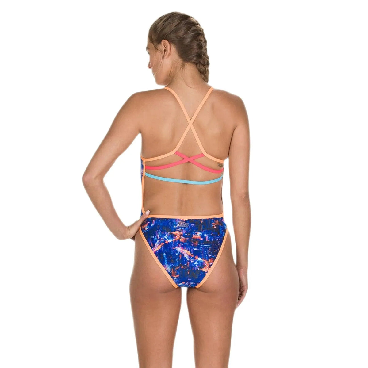 Speedo Kanji Lights Ribbonback 1 Piece(UK) női Fürdőruha