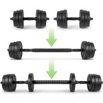 Spokey 4-in-1 Weight Set (Barbell, Dumbbells, Kettlebell, Push-Up Handles) PONDUS SET 20 kg edzőfelszerelés SPK-947380