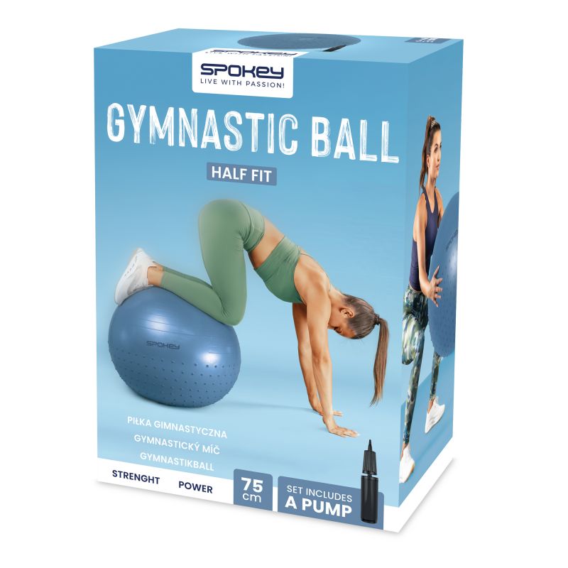 Spokey Half Fit Gymnastics Ball 75cm Edzőfelszerelés SPK-943629