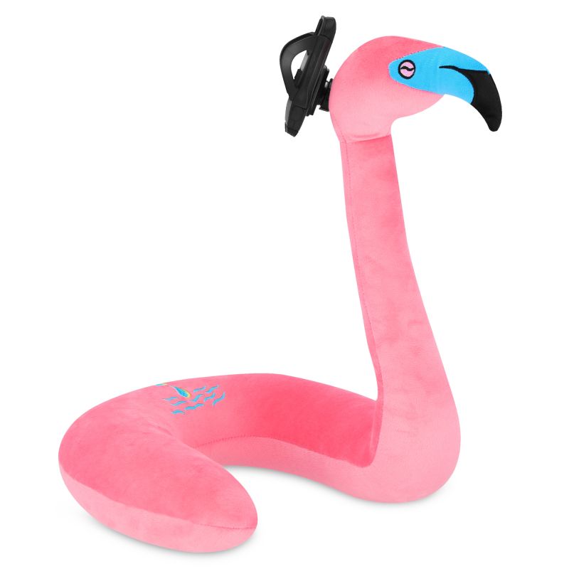 Spokey SERPENTE flamingo travel headrest with smartphone holder SPK-941254*NA