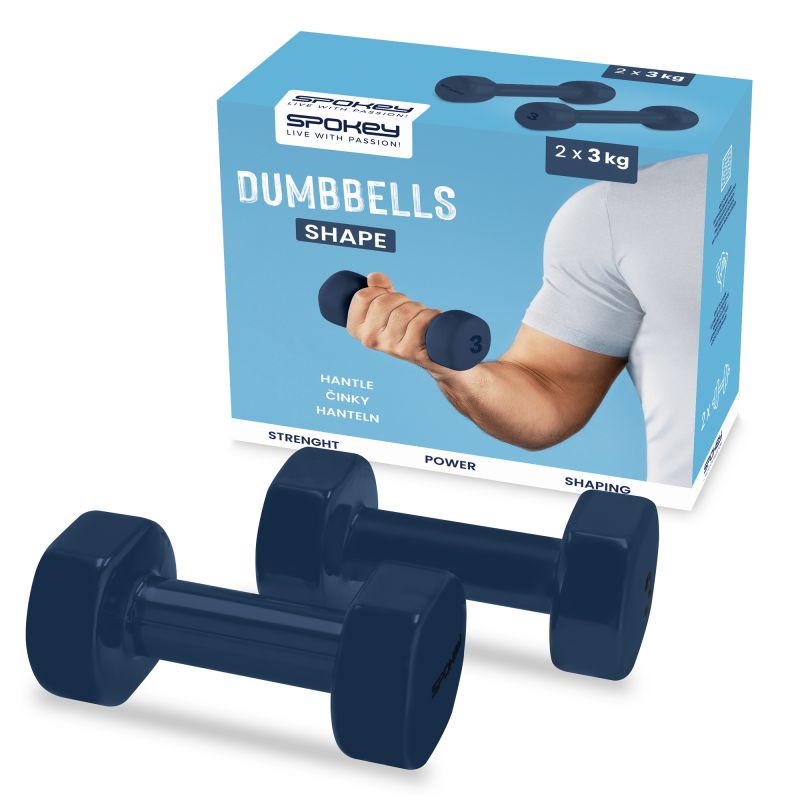 Spokey Shape dumbbells 2 x 3 kg edzőfelszerelés SPK-943103