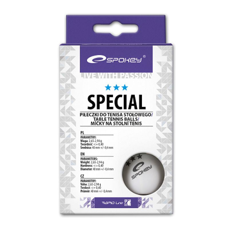 Spokey Special ping pong balls 6 pcs Labda 81876