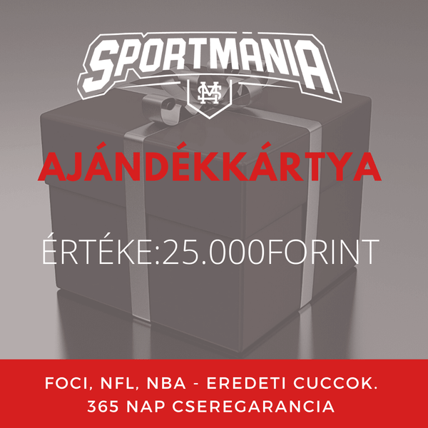 Sportmánia ajándékkártya 25.000 forint - Sportmania.hu