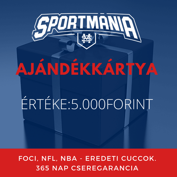 Sportmánia ajándékkártya 5.000 forint - Sportmania.hu