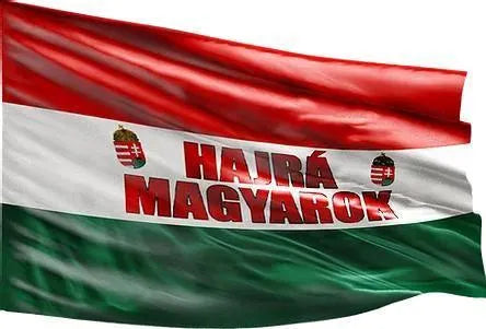 Sportmánia Magyar Zászló 100x140 cm Hajrá Magyarok Felirattal - Szurkolói