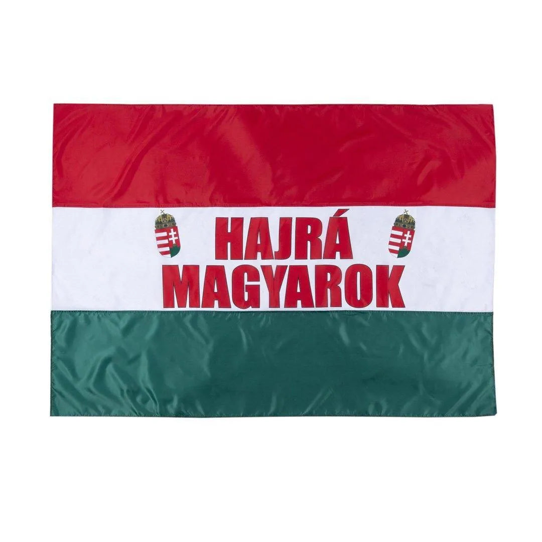 Sportmánia Magyar Zászló 100x140 cm Hajrá Magyarok Felirattal - Szurkolói