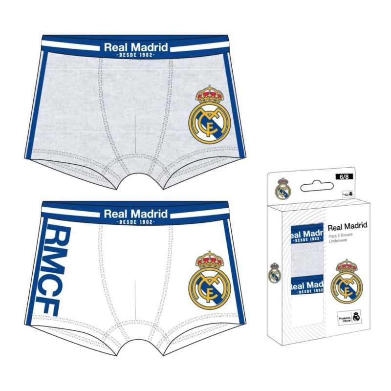 Sportmania Real Madrid boys' junior boxer briefs 2-pack gyerek alsónemű