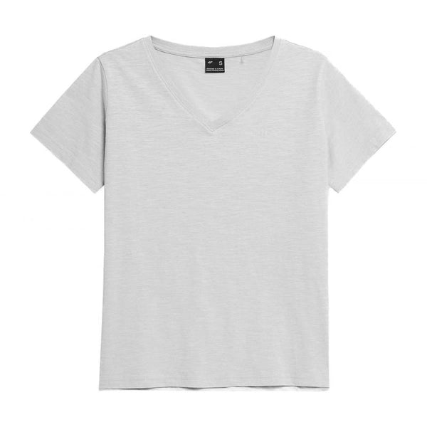 T-shirt 4f W 4fss23ttshf582 Light Gray - Sportmania.hu