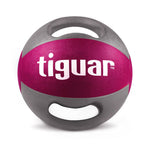 Tiguar Medicine ball with handles 5 kg lila TI-PLU005