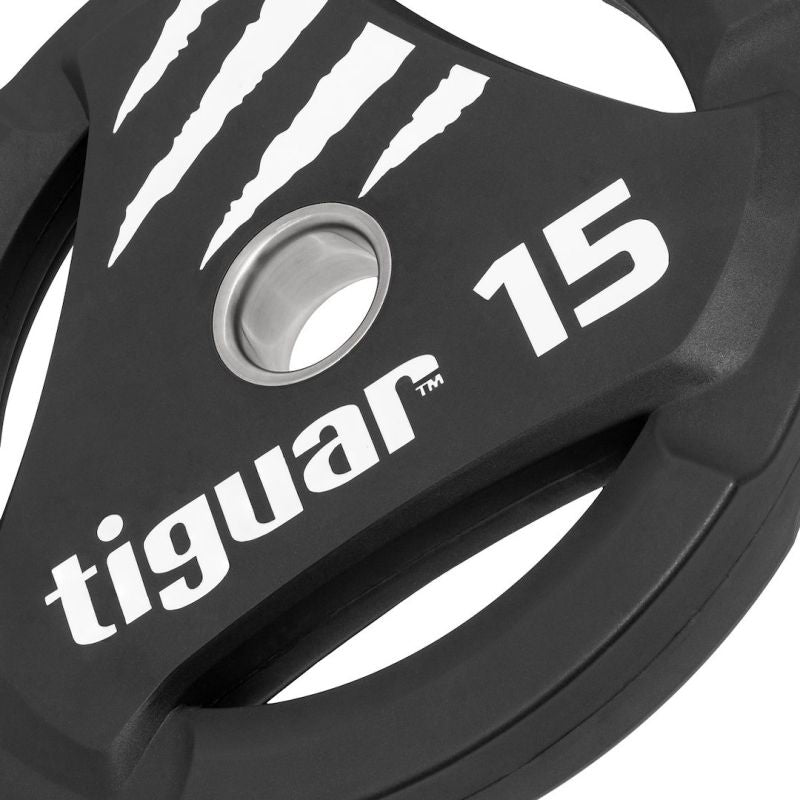 Tiguar PU Olympic plate 15 kg fekete TI-WTPU01500