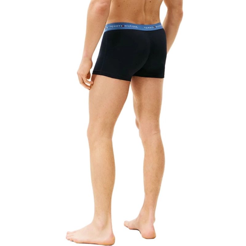 Tommy Hilfiger 3-Pack Men's Boxer Briefs Navy Cotton kék férfi alsónemű