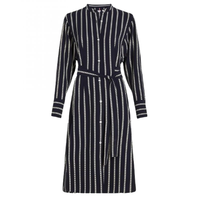 Tommy Hilfiger Argyle Stripe Dress W WW0WW40365 Ruházat