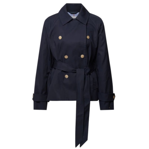 Tommy Hilfiger Cotton Trench Coat W WW0WW38430 Kabát