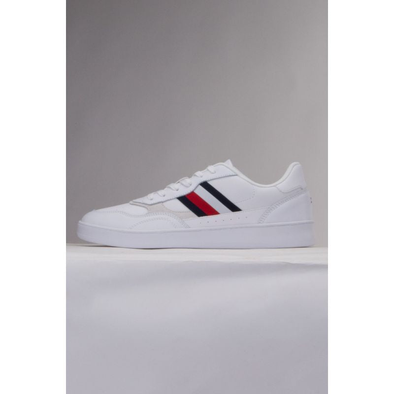 Tommy Hilfiger Court Cupsole Retro Lth Stripes M FM0FM04828YBS shoes Cipő