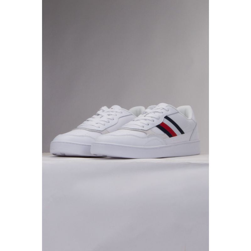 Tommy Hilfiger Court Cupsole Retro Lth Stripes M FM0FM04828YBS shoes Cipő