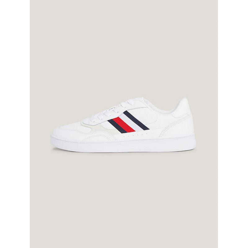 Tommy Hilfiger Court Cupsole Retro Lth Stripes M FM0FM04828YBS Cipő - Sportmania.hu