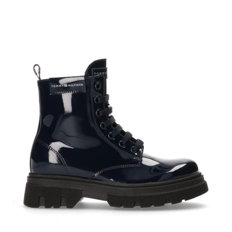 Tommy Hilfiger Lace Up Bootie Blue W T4A5-33040-0775800-800 Cipő