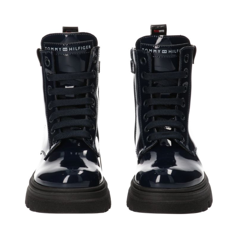 Tommy Hilfiger Lace Up Bootie Blue W T4A5-33040-0775800-800 Cipő