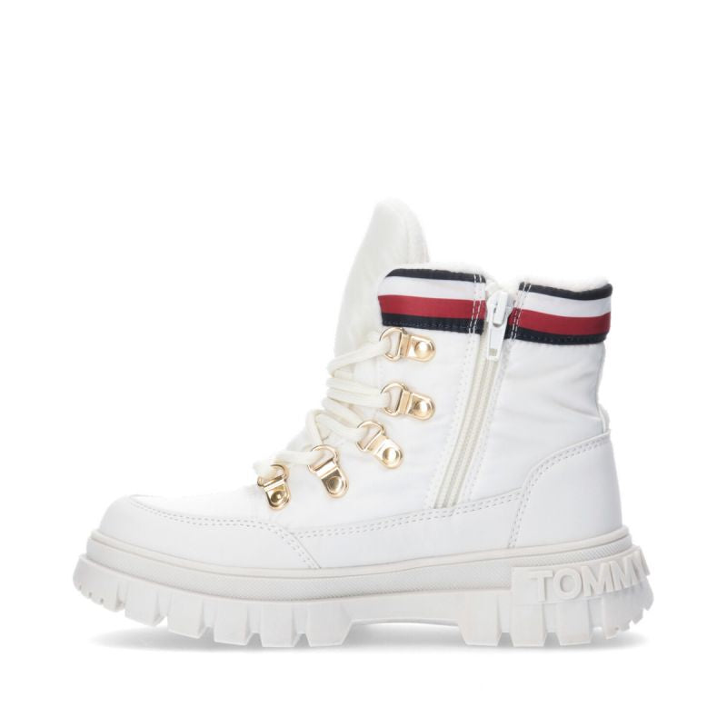 Tommy Hilfiger Lace-Up Bootie Ivory W T3A5-33062-1047101-101 Cipő