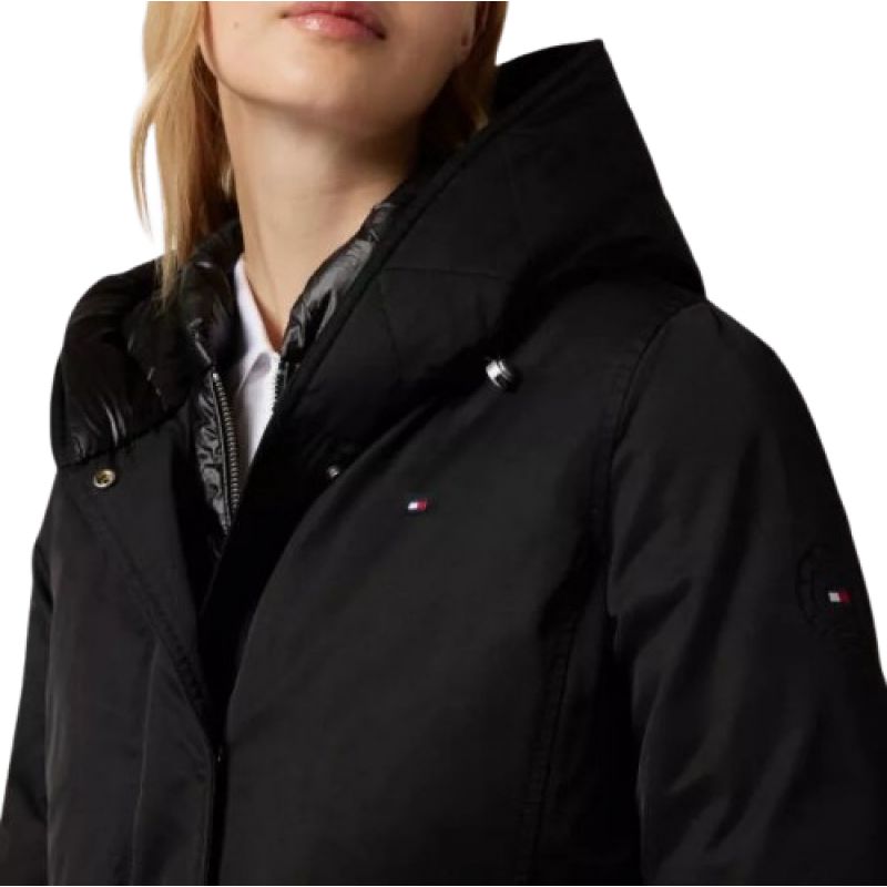 Tommy Hilfiger Padded Hooded Jacket W WW0WW41651 Kabát