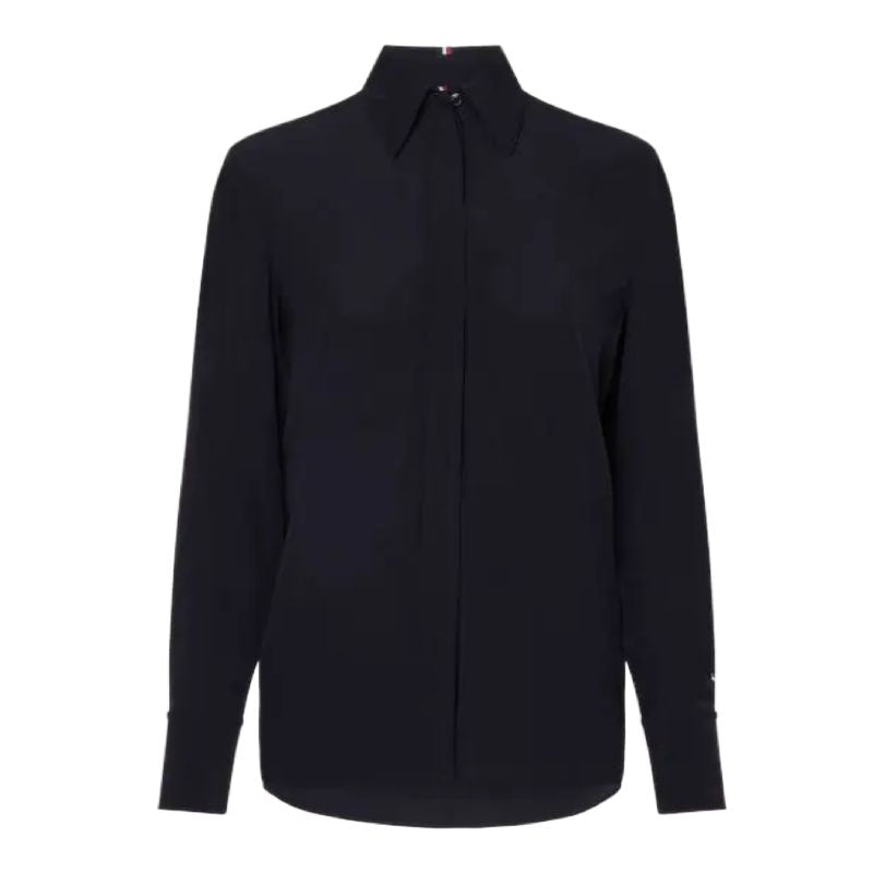 Tommy Hilfiger Viscose Crepe Blouse Ls W WW0WW32274 Ruházat